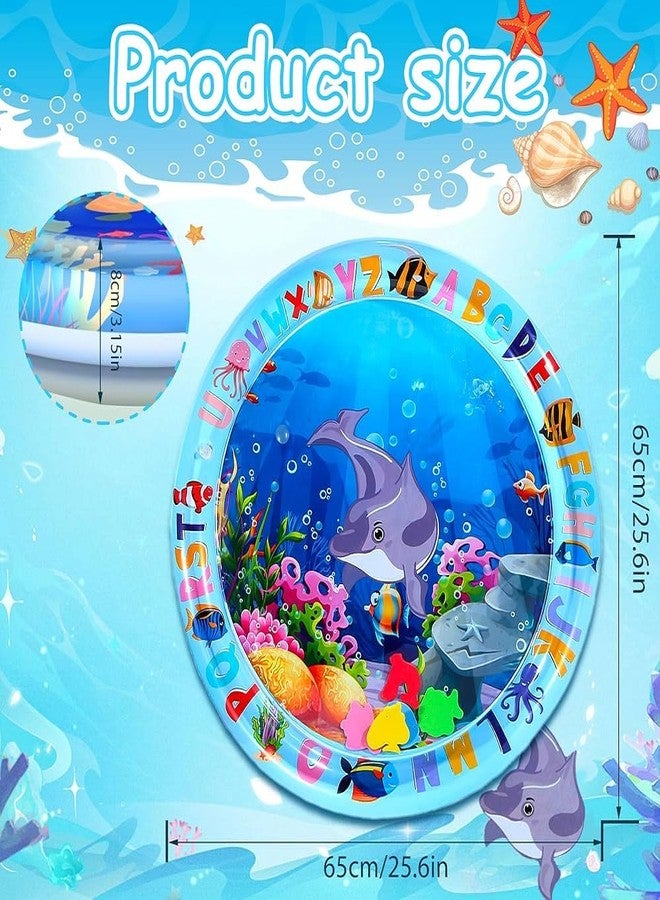 HVG TRADERS Baby Water Mat Gifts Baby Toys, 65 * 65 CM Inflatable Baby Easter Basket Stuffers Tummy Time Play Mat Developmental Toy Easter Gifts for 3-12 Months Girls Boys - Image 5