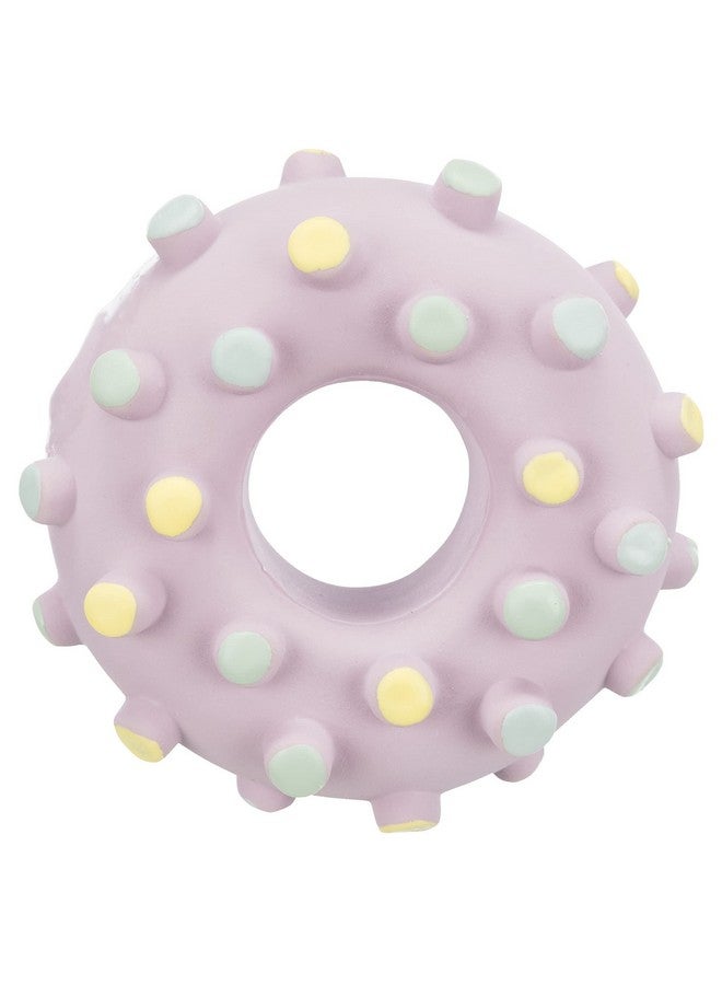 تريكسي لعبة مضغ الكلاب الصغيرة بدون صوت من جونيور ميني رينج | مصنوعة من مادة لاتكس متينة وغير سامة، تشجع على سلوك المضغ الإيجابي وتحافظ على نظافة الأسنان - 8 سم (عبوة من 4 قطع) - Image 2