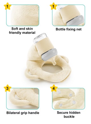 Baby Self Feeding Cushion, Baby Self Feeding Pillow, Breast Feeding Pillow, Baby Feeding Bottle Holder, Baby Organic Cotton - view 3