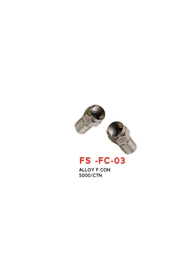 فوجي ستار موصلات FS-FC-03 Alloy F - مجموعة موصلات كبل محورية عالية الجودة مكونة من 100 قطع - Image 2