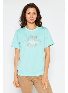 Women Crew Neck Short Sleeve Embroidered Top, Sky Blue - pzsku/Z71EFAEB0854EB56B53E8Z/45/_/1724351235/94aabaab-3aa4-4dd1-9e63-b1d2b5fb8fcc