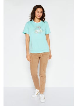 Women Crew Neck Short Sleeve Embroidered Top, Sky Blue - pzsku/Z71EFAEB0854EB56B53E8Z/45/_/1725199900/57b8c7b4-ffb2-4212-8014-1066d7067c43