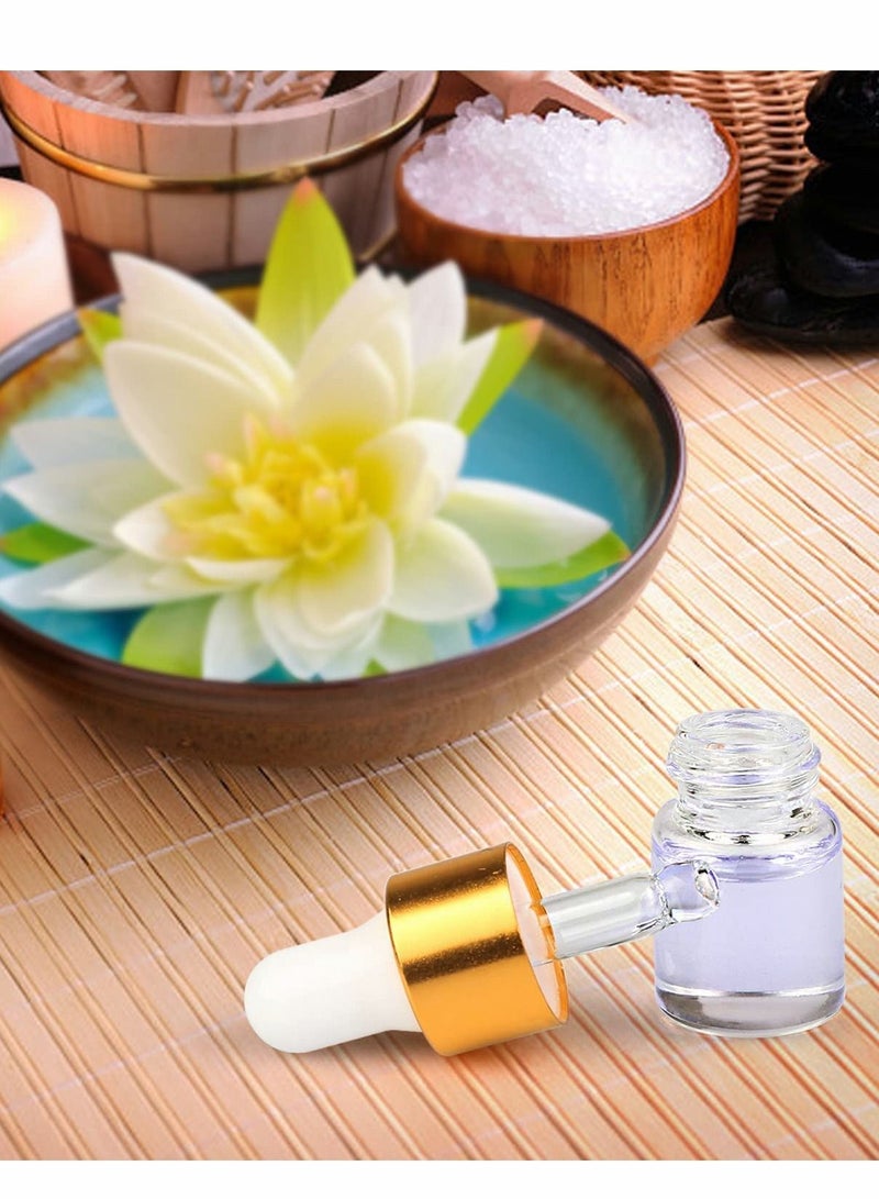 Excefore Clear Glass Dropper Bottle, 5ML Sample Storage Containers, Vials Eye Dropper Dispenser - Image 5