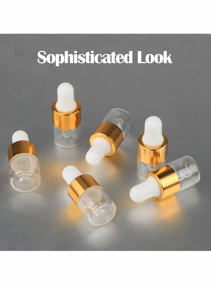 Excefore Clear Glass Dropper Bottle, 5ML Sample Storage Containers, Vials Eye Dropper Dispenser - Image 4