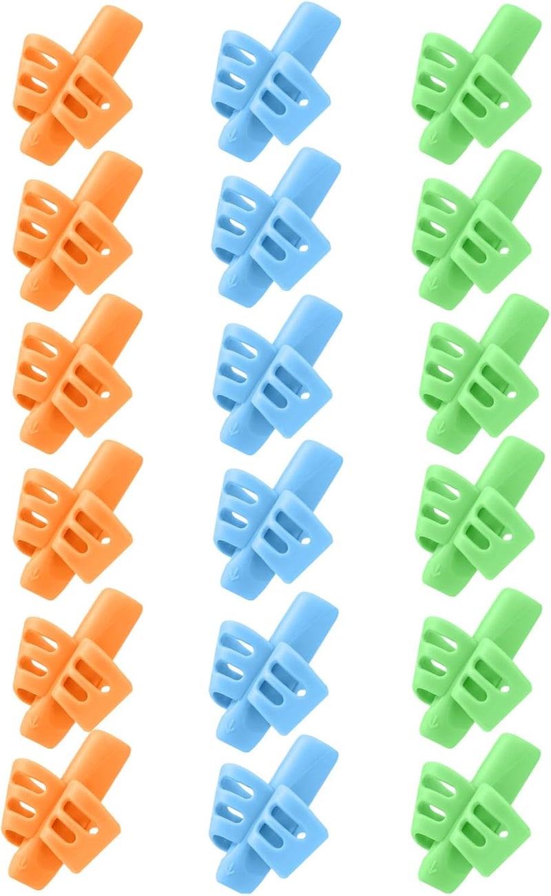JuneLsy Pencil Grips Pencils Grips for Kids Handwriting Posture Correction Training Writing AIDS for Kids Toddler Preschoolers Students Children Special Needs (18PCS) - Image 1