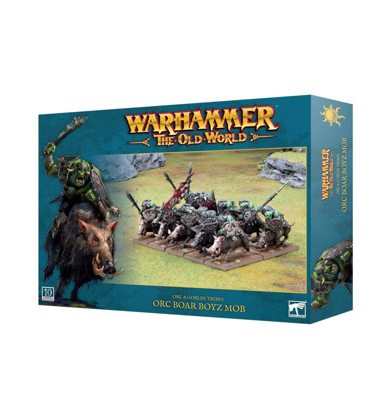 Warhammer Games Workshop The Old World  Orc and Goblin Tribes Orc Boar Boyz Mob - Image 3
