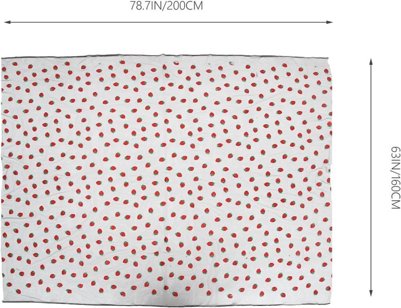 POPETPOP Strawberry Mesh Dress Fabric Black 2 Meters for DIY Sewing Supplies Headwear Craft Decorative Dressmaking Material - Image 2