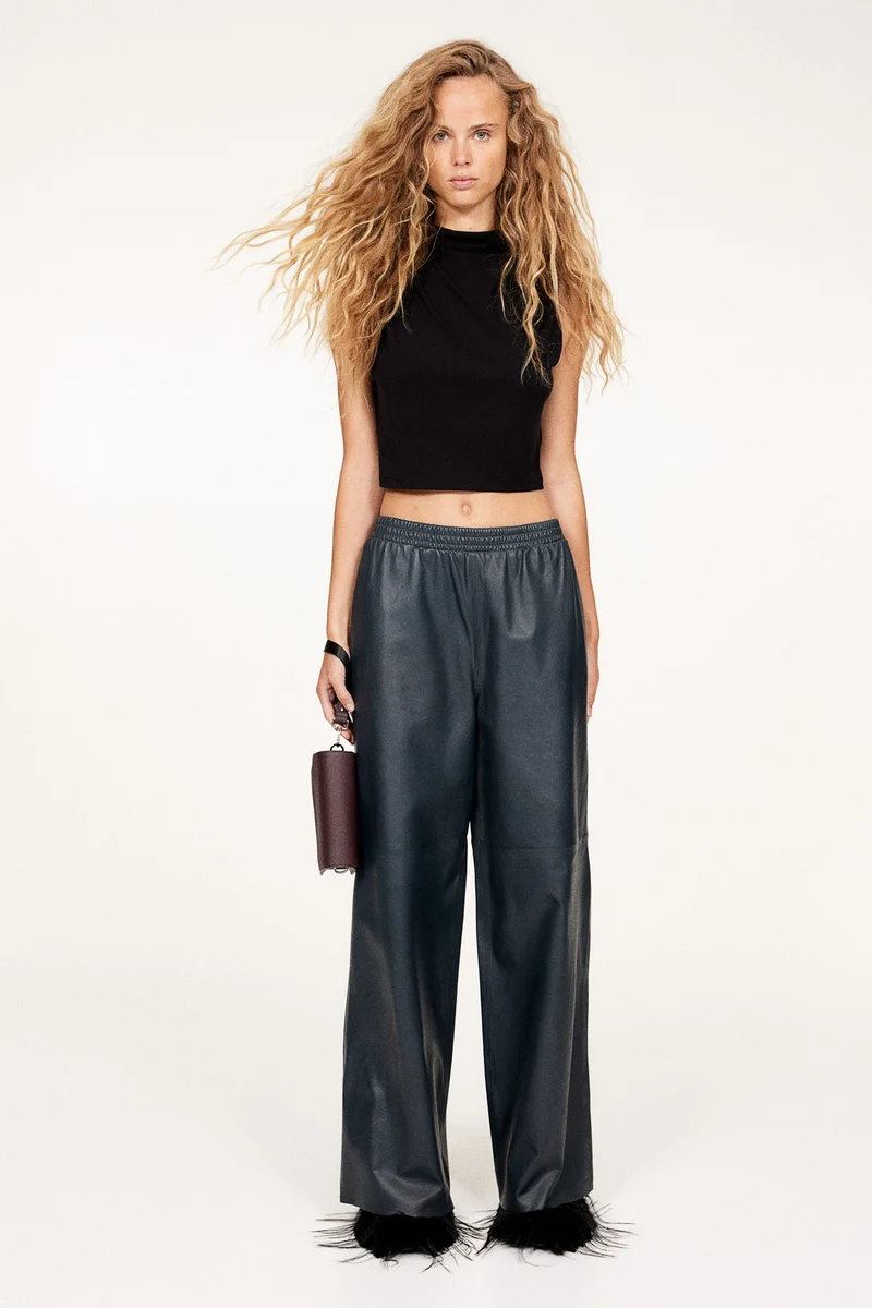 H&M Ribbed Turtleneck Top