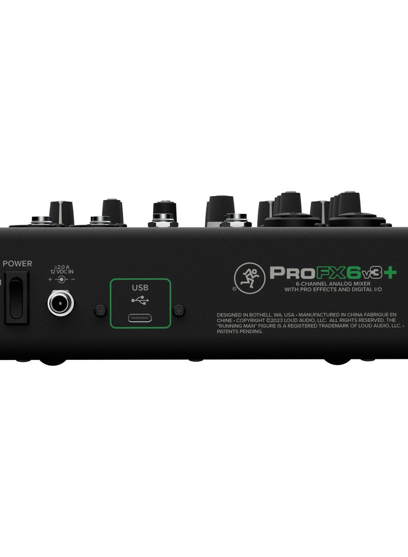 Mackie ProFX6v3+ 6-Channel Analog Mixer with Enhanced FX, USB Recording Modes, and Bluetooth - Image 5