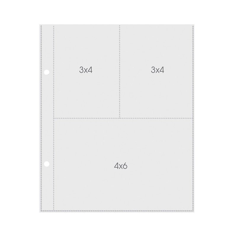 Simple Stories 2005 Mix and Match 3 by 4/4-Inch by 6-Inch Page Protectors