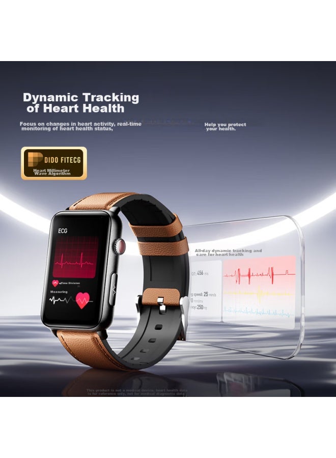 Dido R50promax Blood Glucose And Blood Pressure Monitoring Smart Watch For Men And Women, Home Blood Glucose Meter, Non-invasive Wrist Ecg Blood Pressure Recorder, Health Monitoring Smart Watch - Image 5
