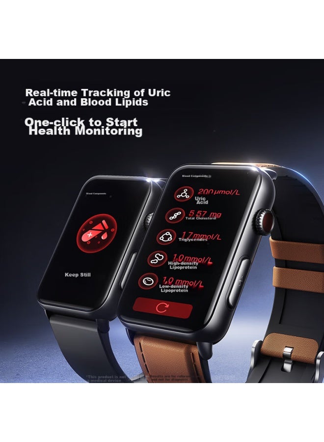 Dido R50promax Blood Glucose And Blood Pressure Monitoring Smart Watch For Men And Women, Home Blood Glucose Meter, Non-invasive Wrist Ecg Blood Pressure Recorder, Health Monitoring Smart Watch - Image 4
