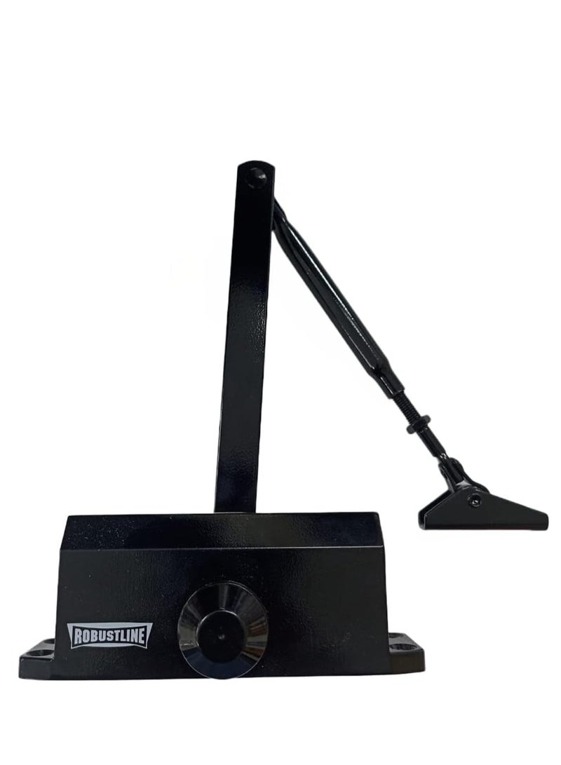 ROBUSTLINE Robustline Heavy Duty Door Closer For Home and Commercial use- 5 YEARS WARRANTY - (1102 - Black, Door Weight Capacity 25Kg - 45Kg)  - Image 1