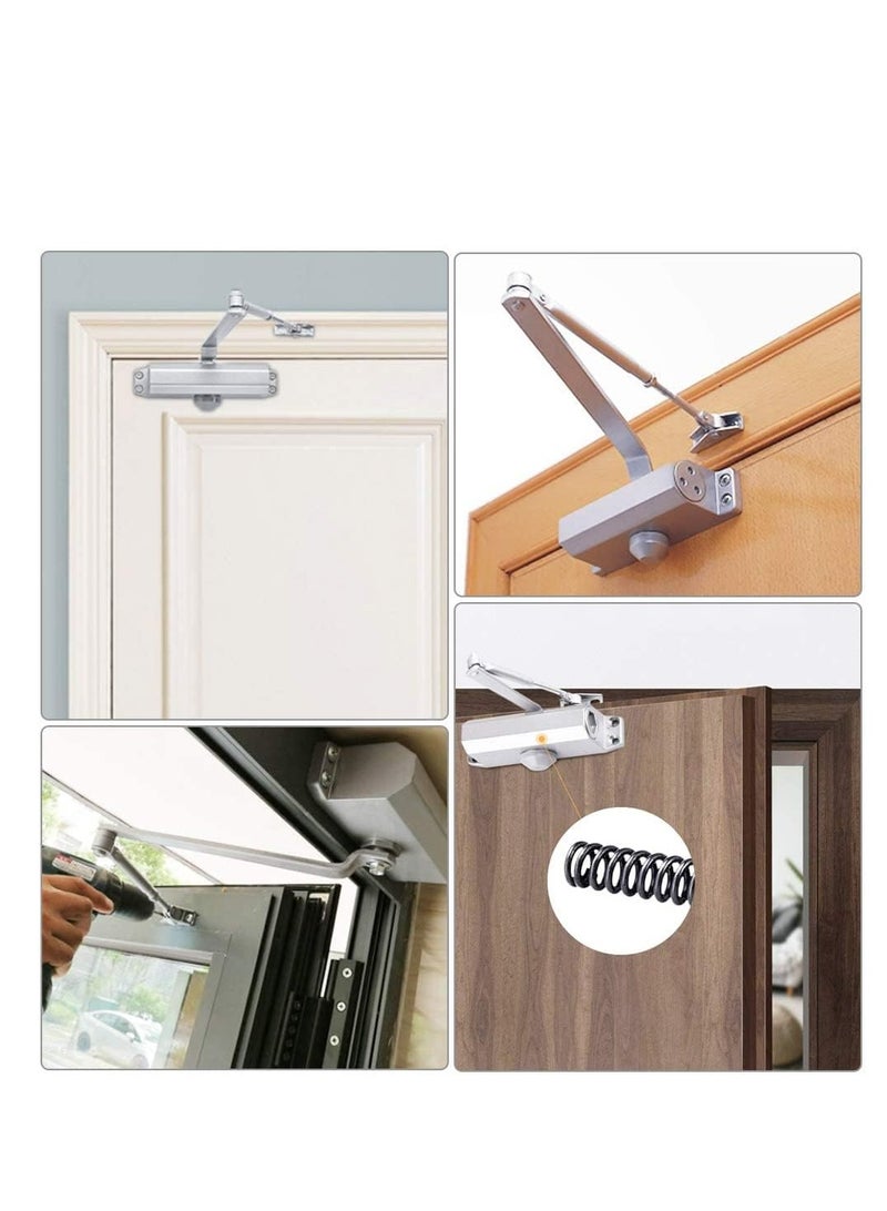 ROBUSTLINE Robustline Heavy Duty Door Closer For Home and Commercial use- 5 YEARS WARRANTY - (1102 - Black, Door Weight Capacity 25Kg - 45Kg)  - Image 2