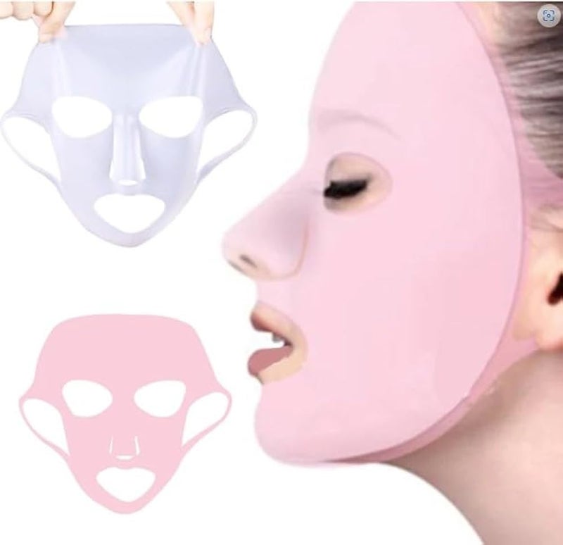 Reusable Anti-Wrinkle Silicone Face Mask Holder for Sheet Masks, Moisturizing Facial Mask Cover, Prevent Evaporation, Beauty Face Tool - Image 2