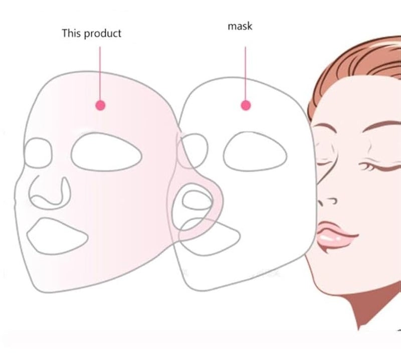 Reusable Anti-Wrinkle Silicone Face Mask Holder for Sheet Masks, Moisturizing Facial Mask Cover, Prevent Evaporation, Beauty Face Tool - Image 3