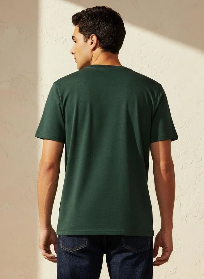 Kappa GREEN Kappa Men Embroidered T shirt for Men | Best Price UAE