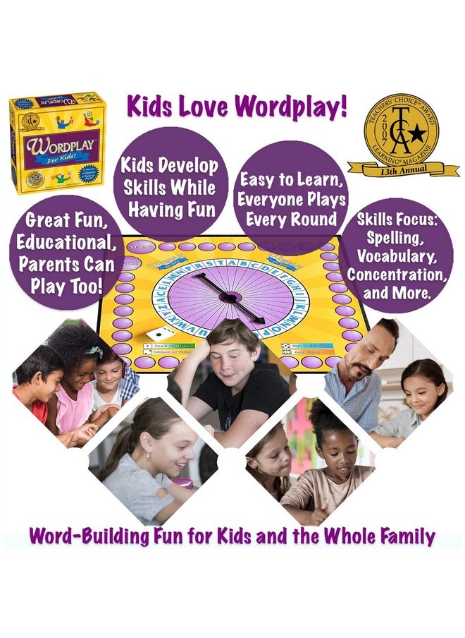 Game Development Group Wordplay for Kids - The Fast-Paced, Award-Winning Game Where Kids Race to Create Words - Fun & Educational for The Whole Family, Ages 6 & Up  - Image 3