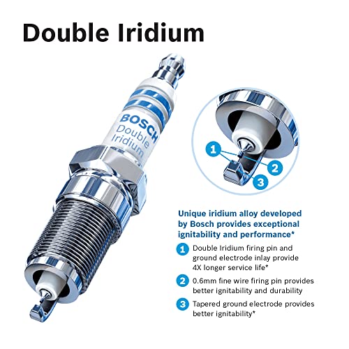 BOSCH 9616 OE Fine Wire Double Iridium Spark Plug - Pack of 4 - Image 3