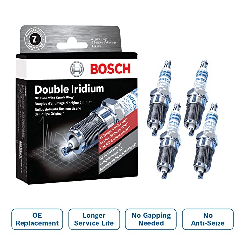 BOSCH 9616 OE Fine Wire Double Iridium Spark Plug - Pack of 4 - Image 2