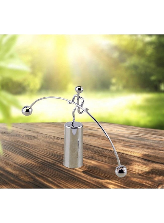 Lilone Kid,Toddler Mini Metal Balance Toy: Kinetic Art Desk Decor (16 X 8 Cm), Clear - Image 1