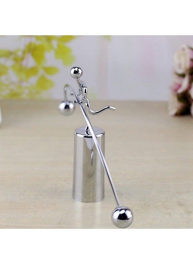 Lilone Kid,Toddler Mini Metal Balance Toy: Kinetic Art Desk Decor (16 X 8 Cm), Clear - Image 3