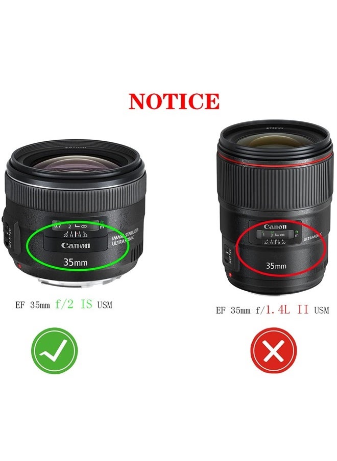 HUIPUXIANG 67mm Lens Cap Cover Compatible with Canon EF 35mm f/2(Not for 1.4L) is USM,HUIPUXIANG [2 Pack]  - Image 1