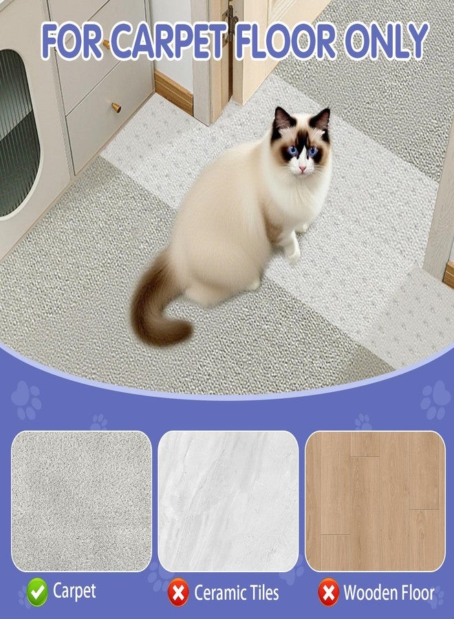 Eunice Carpet Protector for Pets, 15 in x 6.6 Ft Cat Carpet Protector for Doorway, Anti-Slip Cat Scratch Mat, Easy to Cut Plastic Stopper - Image 5
