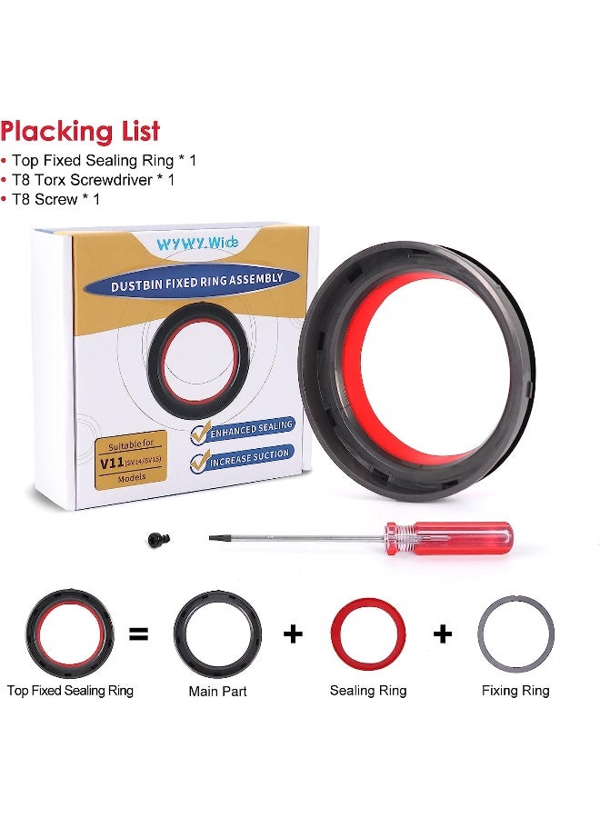 Wywy.Wide Dust Bin Top Fixed Sealing Ring Replacement For Dyson V11 V15 Sv14 Sv15 Sv22 Vacuum Cleaner  - Image 5