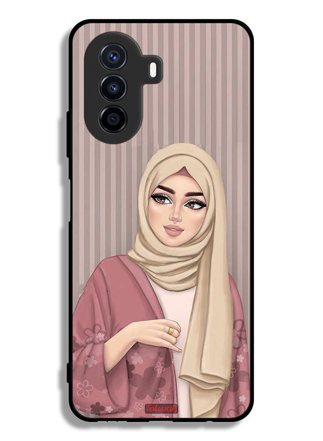 Tolwak Huawei nova Y70 Protective Case Cover Hijab Girl Art - Image 2