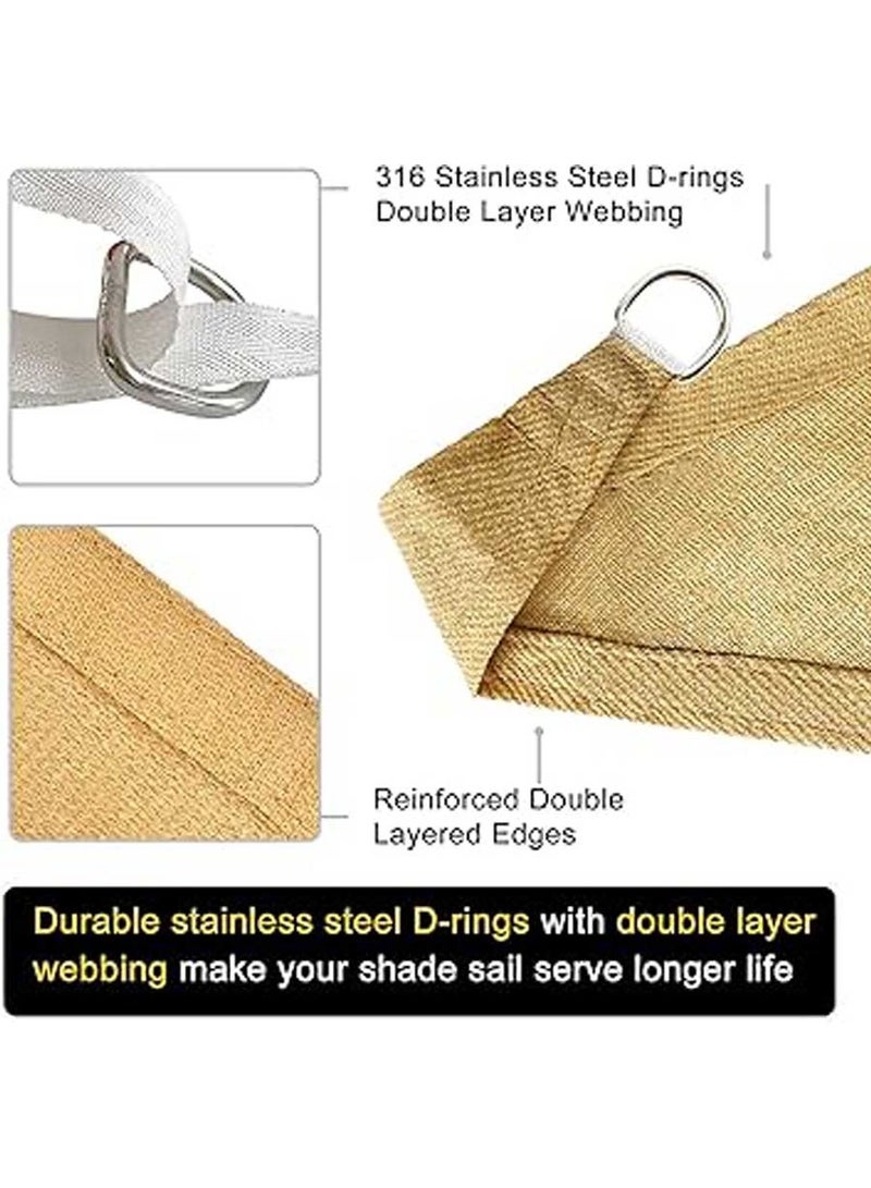 عام ظل سفلي، 185 غرام/متر مربع، من نوع مستطيل، يمنع 98% من أشعة الشمس لمنطقة الباحة والحديقة، مناسب للاستخدام في الخارج، باللون الأصفر. - Image 3