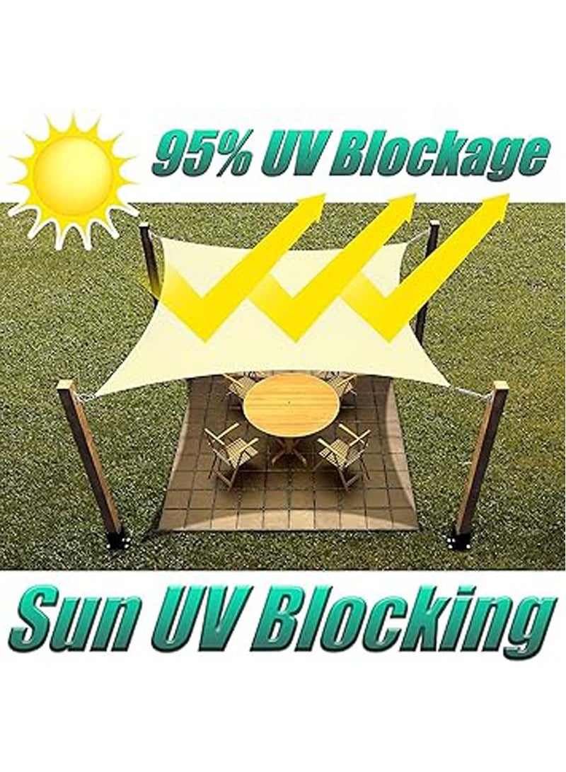 عام ظل سفلي، 185 غرام/متر مربع، من نوع مستطيل، يمنع 98% من أشعة الشمس لمنطقة الباحة والحديقة، مناسب للاستخدام في الخارج، باللون الأصفر. - Image 5