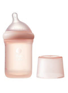 Babycare Babycare - Nopayon Pro Bottle, Pink, 160 ml, Small Flow, BPA-Free, Anti-Colic Design, Non-Toxic, Leak-Proof, Soft Silicone Nipple, Easy to Clean, Safe for Babies, Ideal for Feeding Transition  - Image 1