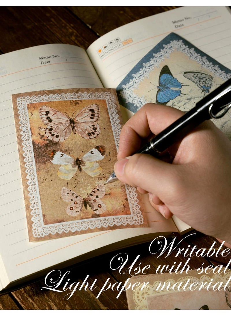 SOLARAE 300 Sheets Vintage Butterfly Scrapbook Paper, Aesthetic Decorative Paper for DIY Crafts, Scrapbooking, and Journaling - Image 5