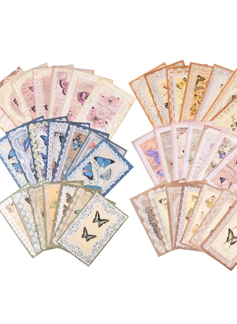 SOLARAE 300 Sheets Vintage Butterfly Scrapbook Paper, Aesthetic Decorative Paper for DIY Crafts, Scrapbooking, and Journaling - Image 1