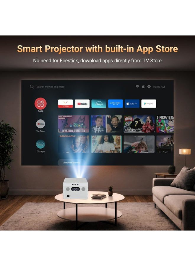 FEARWIKY Projector 4K with WiFi and Bluetooth, Movie Projector - Image 2
