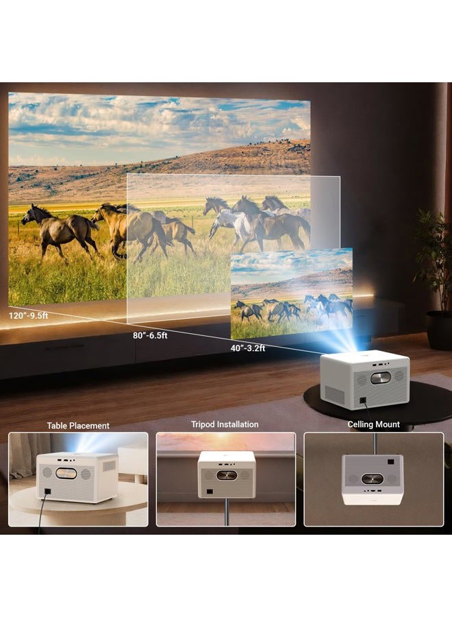 FEARWIKY Projector 4K with WiFi and Bluetooth, Movie Projector - Image 5
