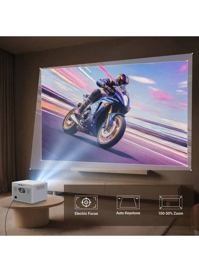 FEARWIKY Projector 4K with WiFi and Bluetooth, Movie Projector - Image 4