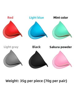 Generic Air Fryer Silicone Pad Round 60g Folding Baking Pan Food Grade Oil-proof High Temperature Resistant Microwave Oven Tray-Specifications:Anti-scalding Hand Clamp Single Note Color-Color:Brown  - Image 1