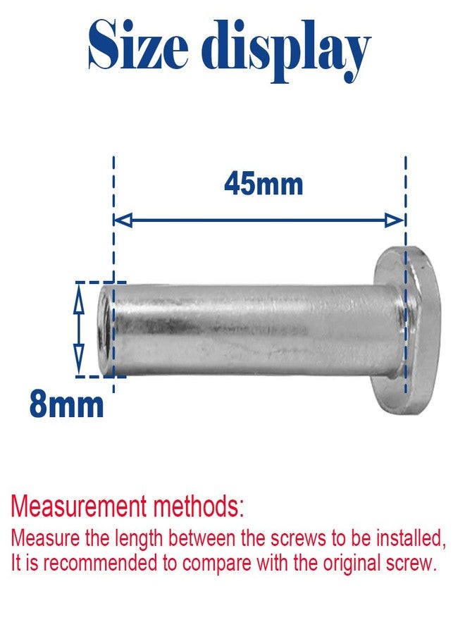 OTFAITP M8 40-76mm Male Female Allen Screw & Bolt Assortment Sets Kids Scooter Parts for 2-3-4-Wheel Kick Scooters Repair Front Rear Wheel Axles Tools - Image 2