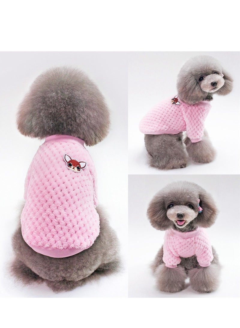 Loquat Squality Fall And Winter Dog Clothes Pink - Image 2