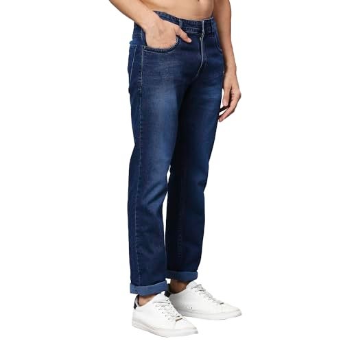 Thomas Scott Men's Mid-Rise Regular Fit Stretchable Jeans (TSJ052_Blue, 30) - Image 2