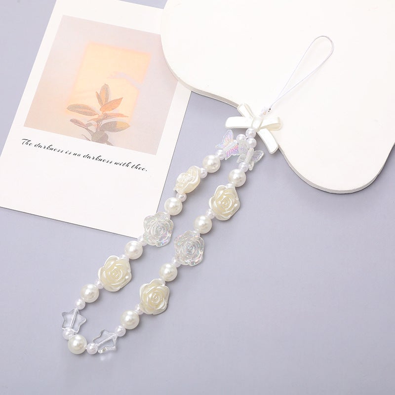 Acrylic Beaded Love Phone Chain – Anti-Drop Mobile Phone Lanyard with Heart Pattern - Image 5