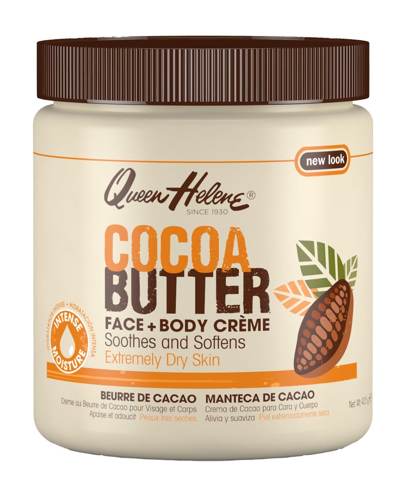 Queen Helene Cocoa Butter Face & Body Cream â€“ Extra Rich Moisturizing Formula for Dry Skin | Softens, Smooths & Restores Radiance | 4.8 oz Jar - Image 3