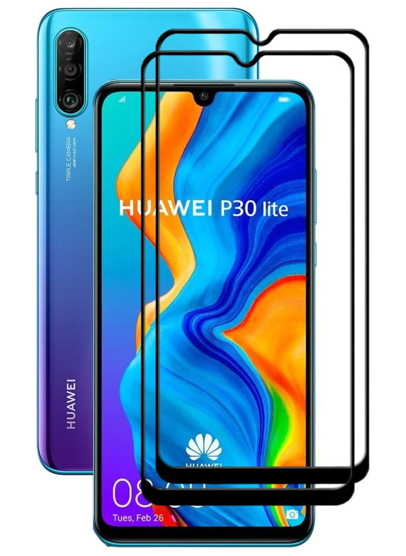 ACLIX 2 Pieces Antistatic ESD Dustproof Premium Quality High Definition Tempered Glass Screen Protector Designed For Huawei P30 lite - Image 1