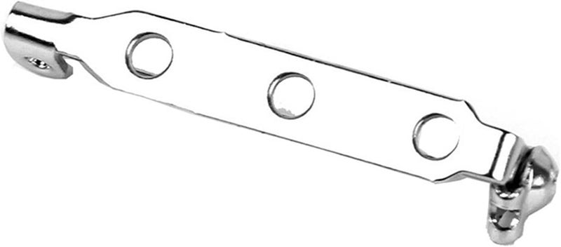 Back Clasp Brooch pin badges50Pcs Pins Brooch Bar Backs Badge Fasteners for Jewellery Making Craft, Silver - Image 3