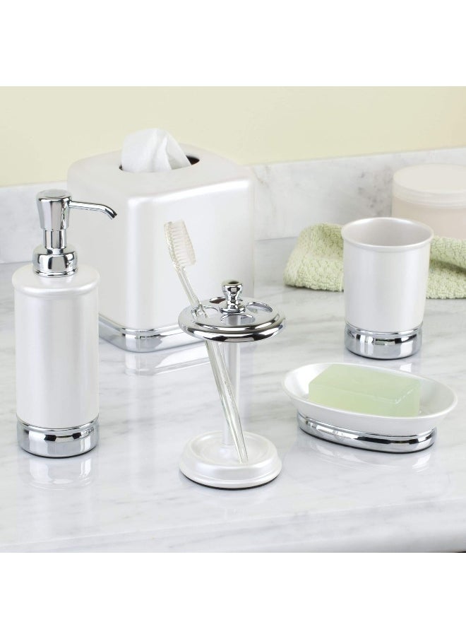 InterDesign - iDesign York Metal Toothbrush Holder Stand for Bathroom Vanity, Countertops, Razors - Image 1
