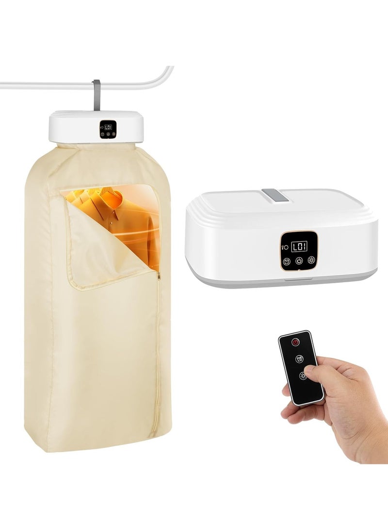 LIXES Portable Clothes Dryer - Upgraded 2.0 Portable Dryer for Apartment, RV, Travel- Easy to Use Mini Dryer with Dryer Bag for Underwear, Delicate Garments,Baby Clothes - Image 1