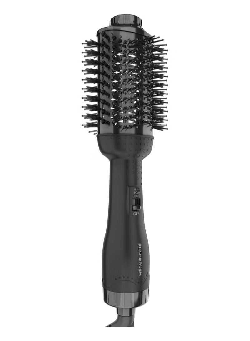 راش براش فرشاة فرد الشعر الكهربائية – 3 مستويات حرارة – تصميم محمول للاستخدام اليومي – لون أسود - Image 2