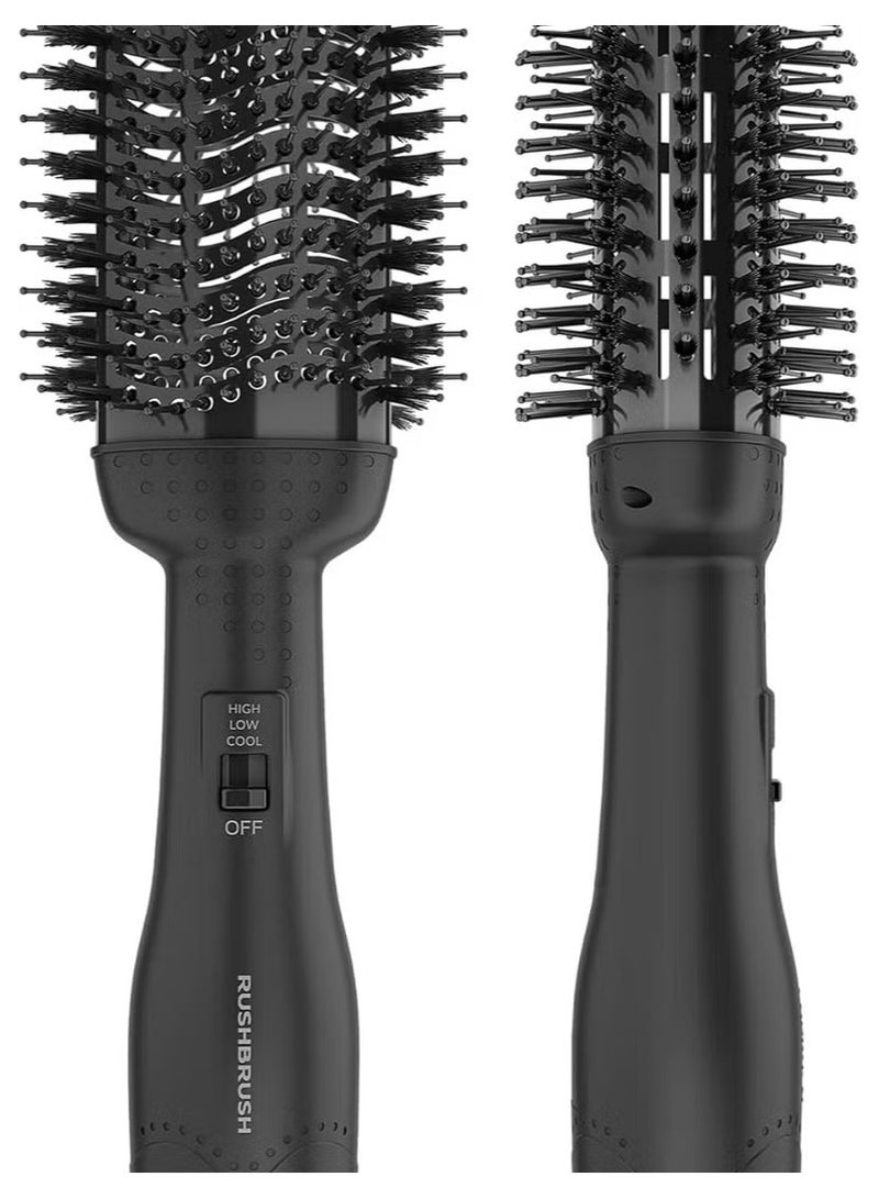 راش براش فرشاة فرد الشعر الكهربائية – 3 مستويات حرارة – تصميم محمول للاستخدام اليومي – لون أسود - Image 3